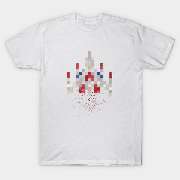 Arcade Spaceship Vintage Pixels T-Shirt-TOZ